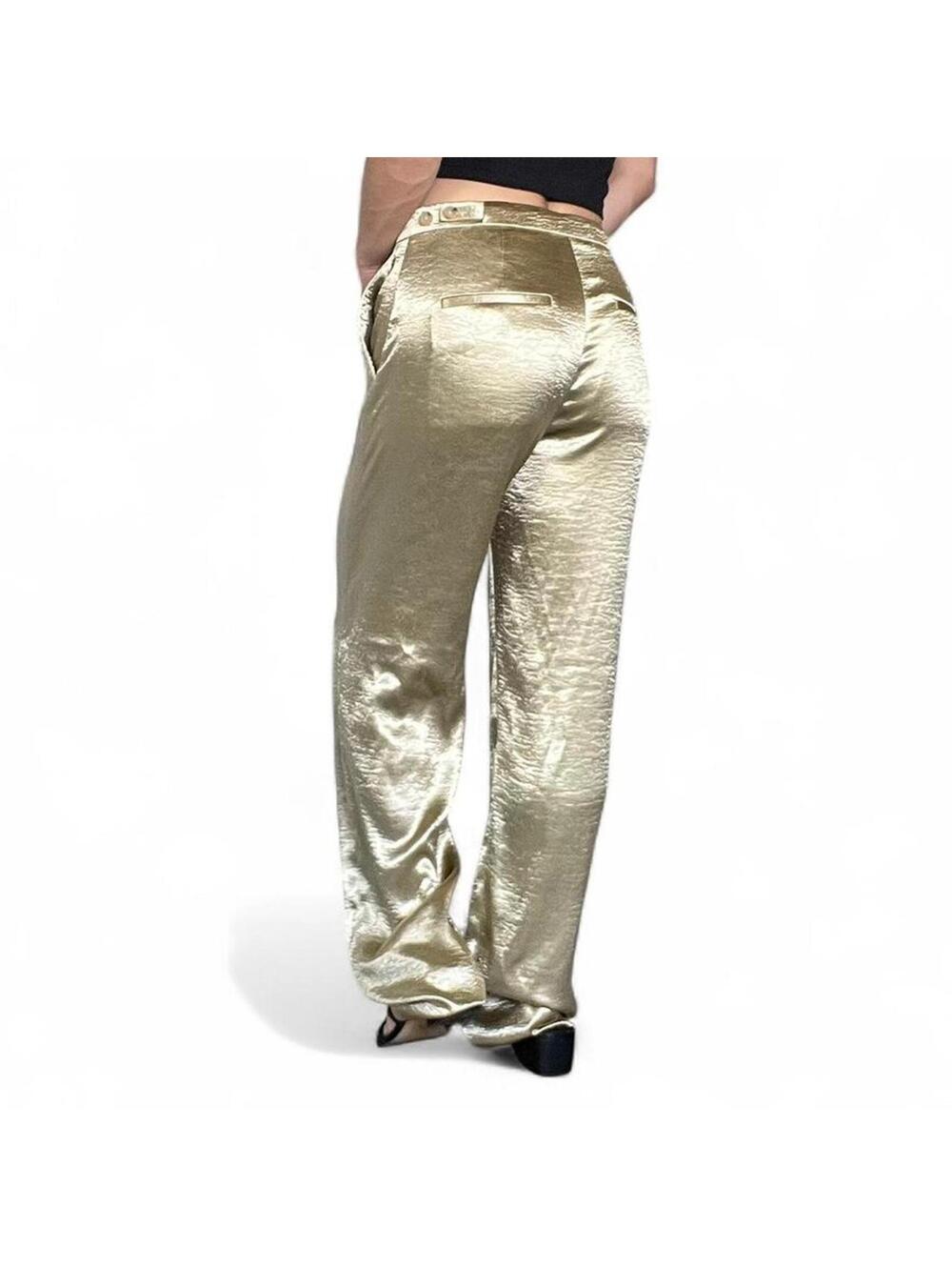 Vince Gold Metallic Pants - Picture 2 of 8